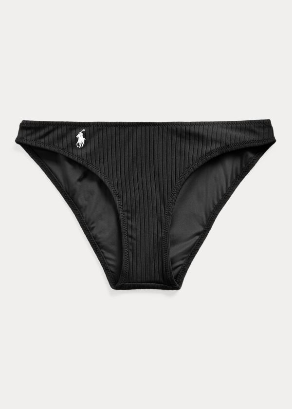 Women's Polo Ralph Lauren Ribbed Bikini Bottom | 462159IQB